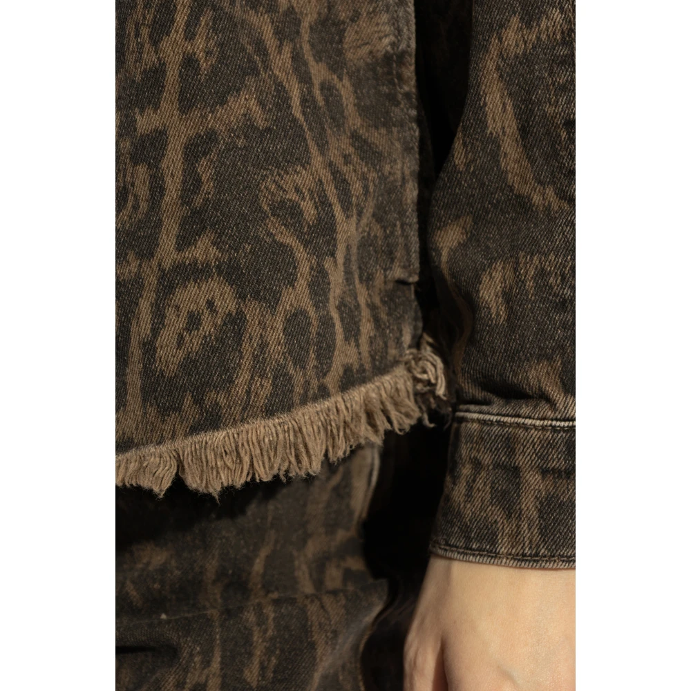 AllSaints Denim jas Hettie Brown Dames