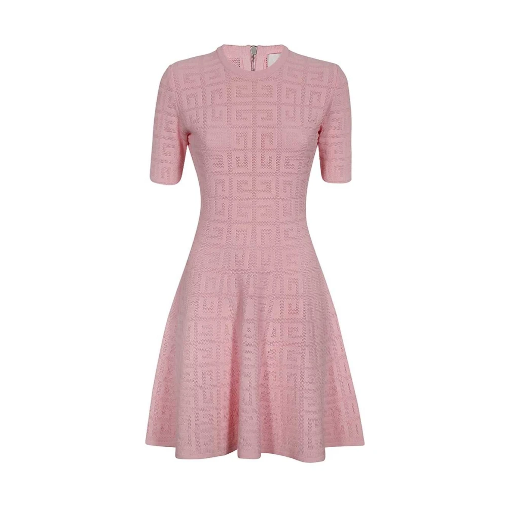 Givenchy 4G Jacquard A-lijn Jurk Pink Dames
