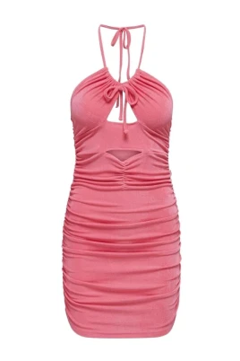 Ärmelös Polyester Klänning Camellia
