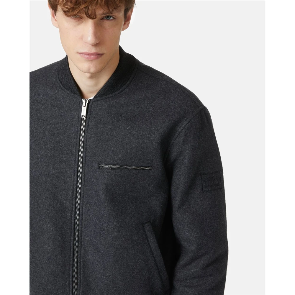 Iceberg Melange flanellen jas Gray Heren