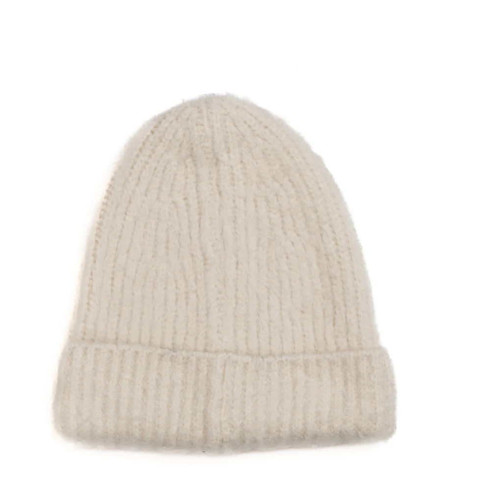 Roberto Collina Geribbeld Warm Katoenen Hoofdtelefoon Beige Unisex