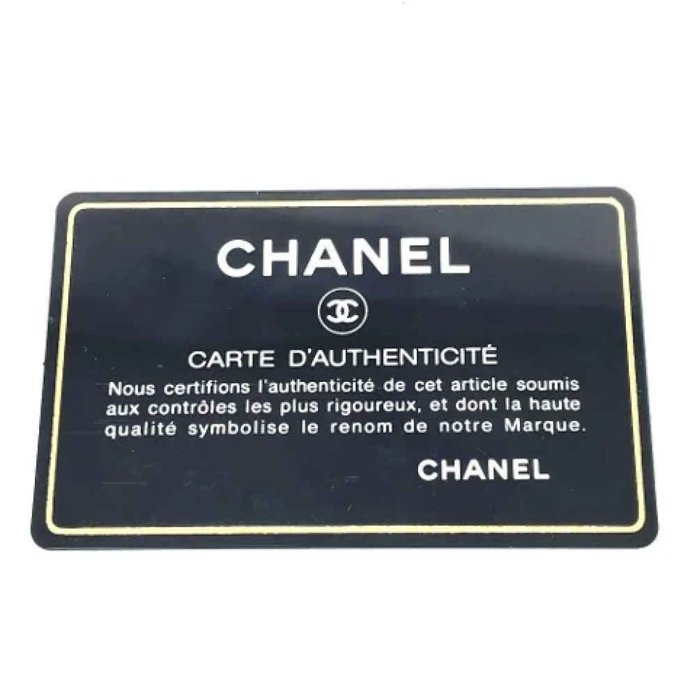Chanel Vintage Pre-owned Canvas clutches Black Dames