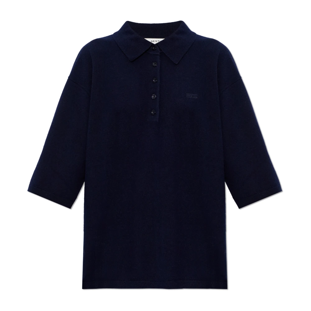 Gestuz Donna Blu - Wool Turtleneck Polo Gzmanzi - Knitwear - 2XS