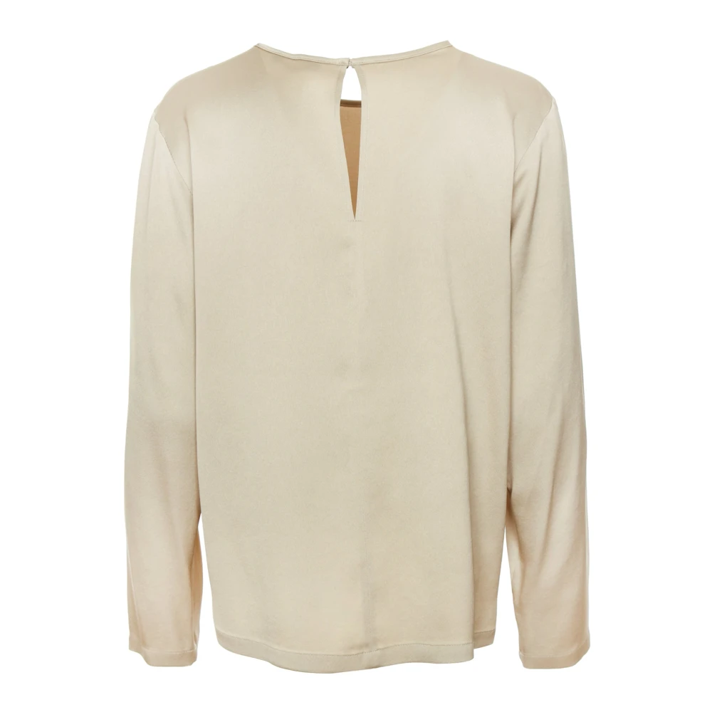 drykorn Flowy Blouse met knoopsluiting Beige Dames