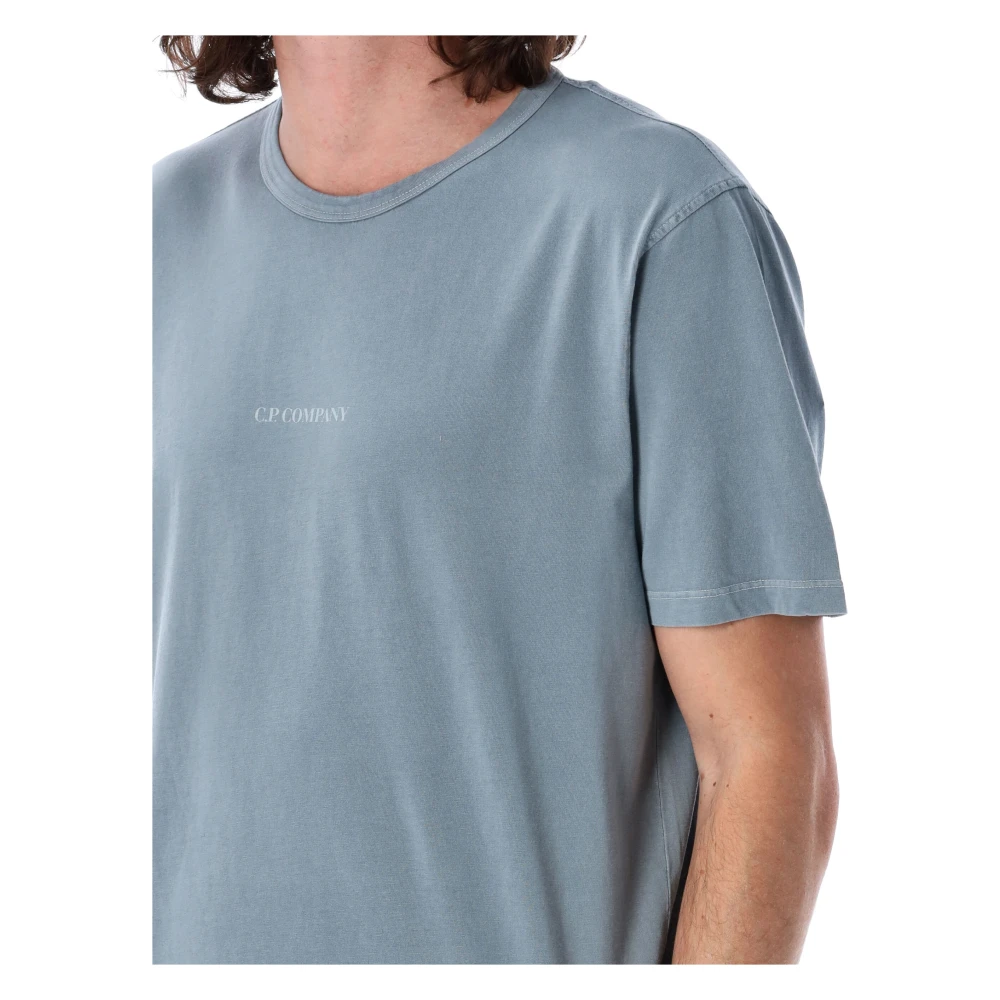 C.P. Company Logo Jersey T-Shirt Blue Heren