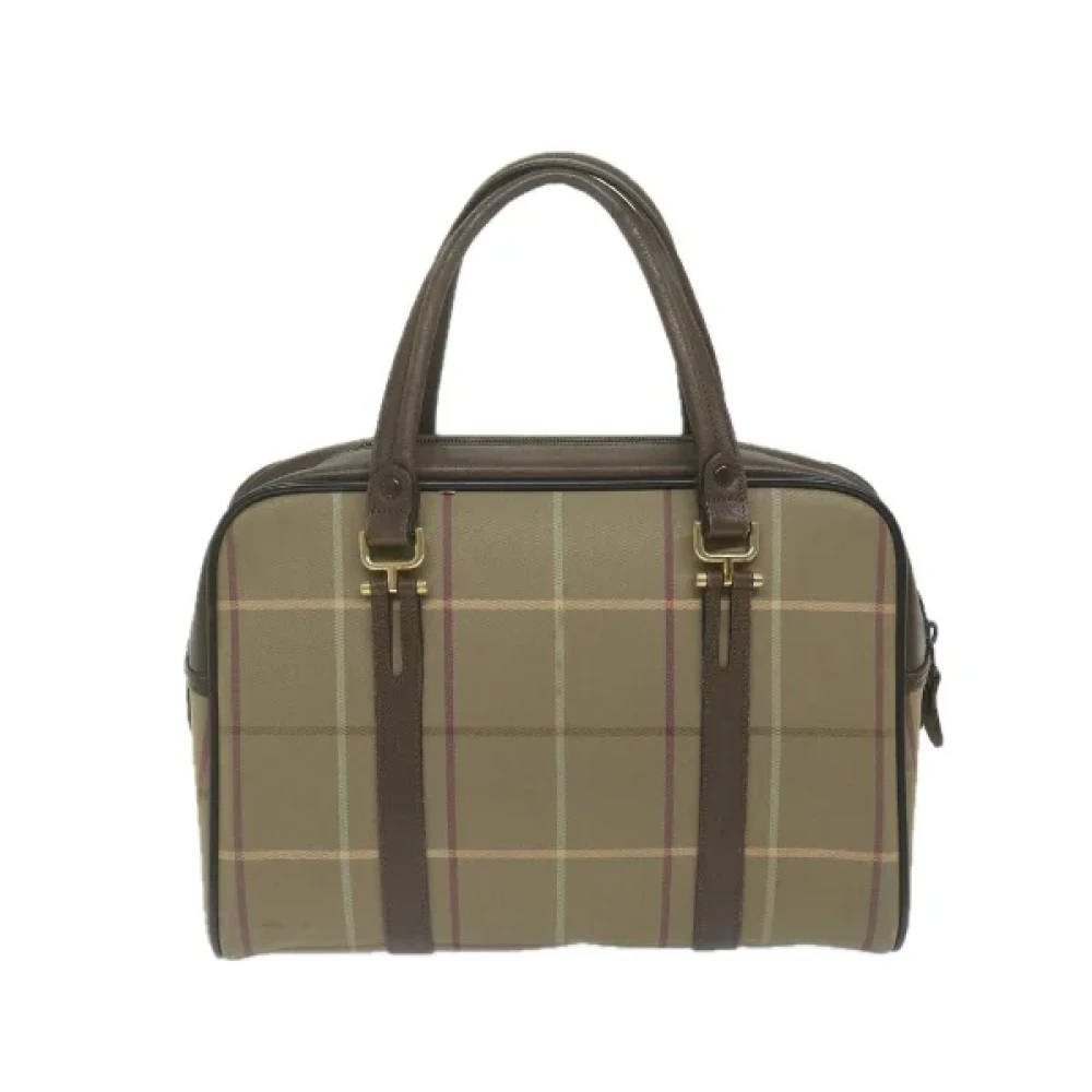 Burberry Vintage Pre-owned Fabric handbags Brown Dames