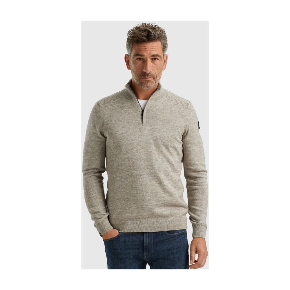 Vanguard Stijlvolle Pullover met Halve Knoopsluiting Brown Heren