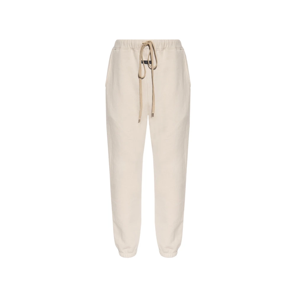 Fear Of God Sweatpants met logo patch Beige Heren