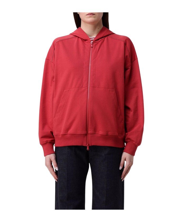 sweat-a-capuche-rouge-coupe-decontractee