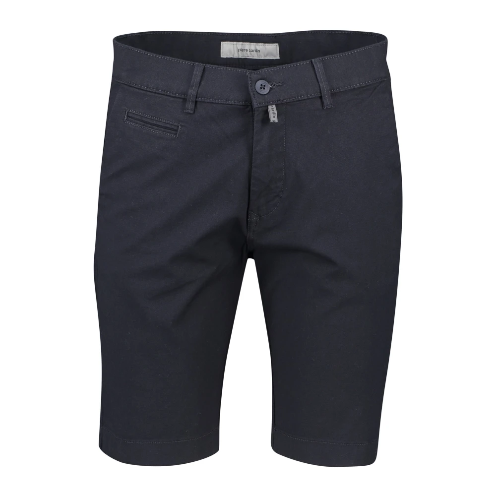 Pierre Cardin Donkerblauwe Katoenen Stretch Shorts Blue Heren