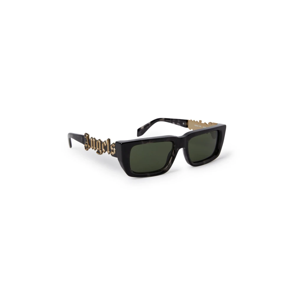 Palm Angels Unisex Black Rectangular Retro Sunglasses