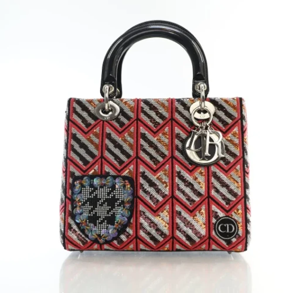 Dior Vintage Pre-owned Leather dior-bags Red Dames