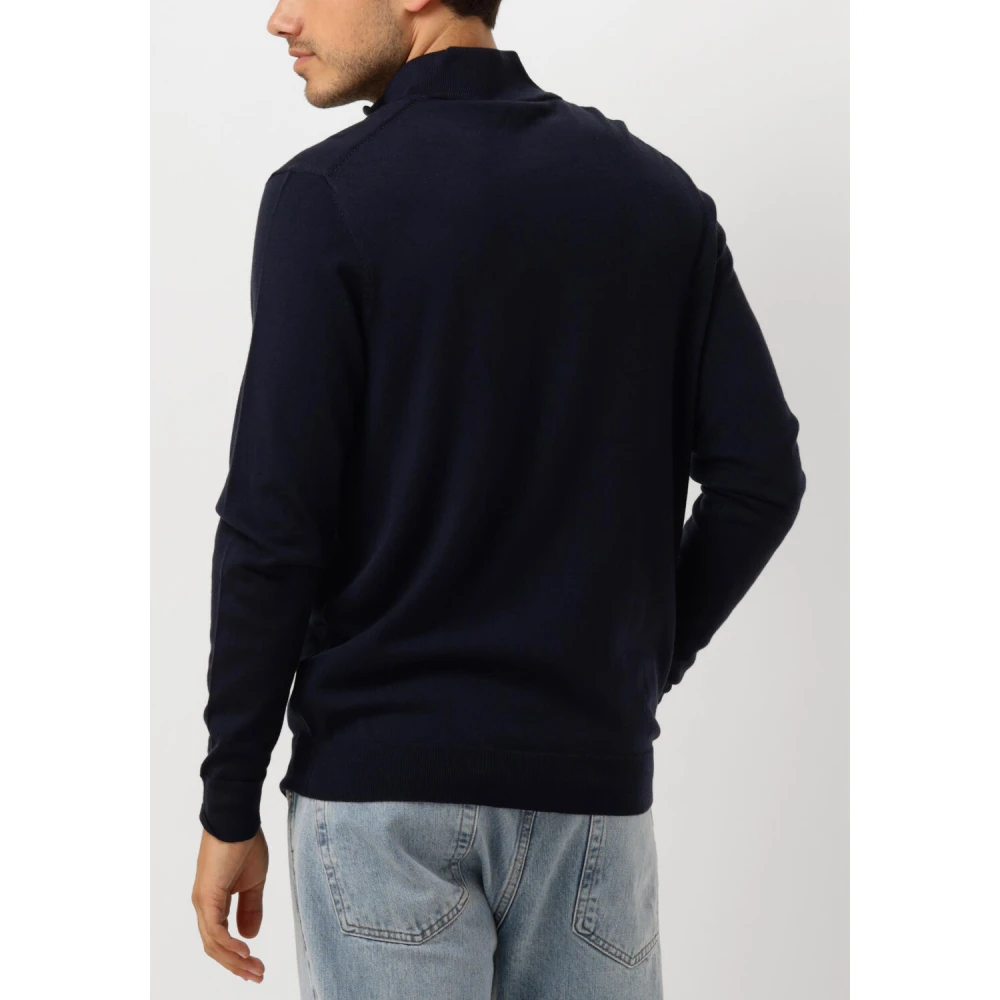 Profuomo Heren Half Zip Pullover Sweater Gray Heren