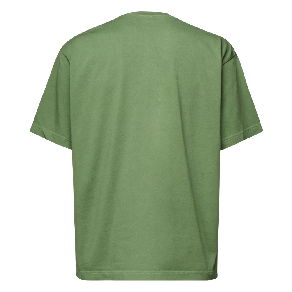 JW Anderson Groene Diorama Print T-shirt Green Heren