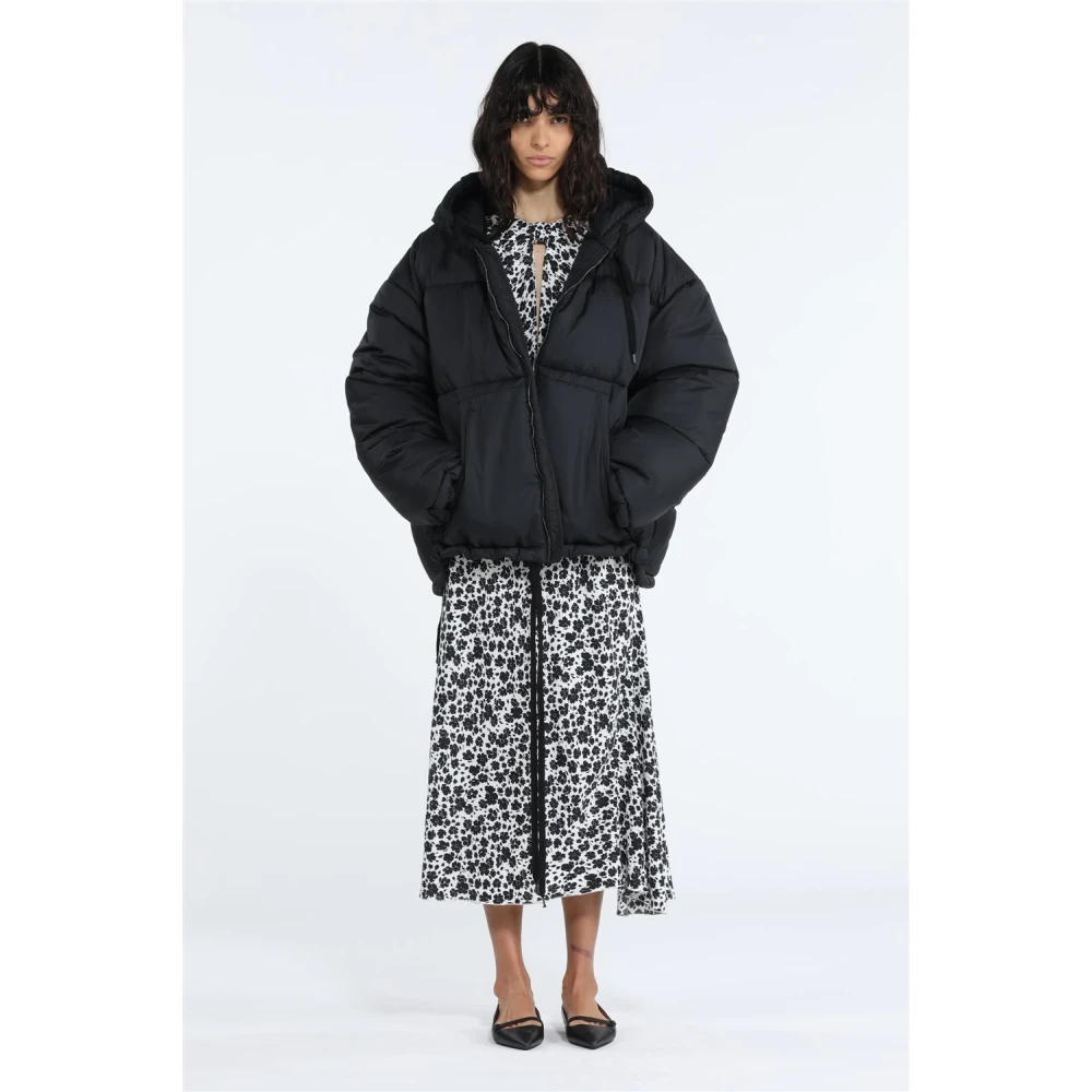 N21 Oversize Militair Groene Gewatteerde Jas Green Dames