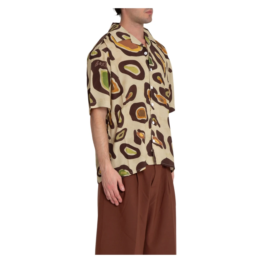 Bonsai Oversized Bowling Shirt in Collectiekleur Multicolor Heren