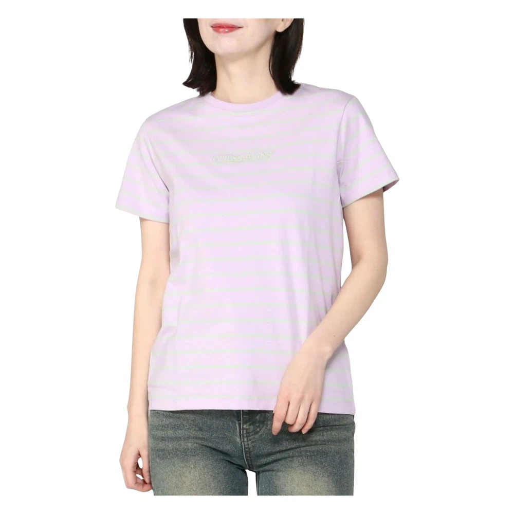 Guess - Tops > T-Shirts - Purple - Guess - Modalova