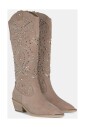 bottes-plates-avec-strass