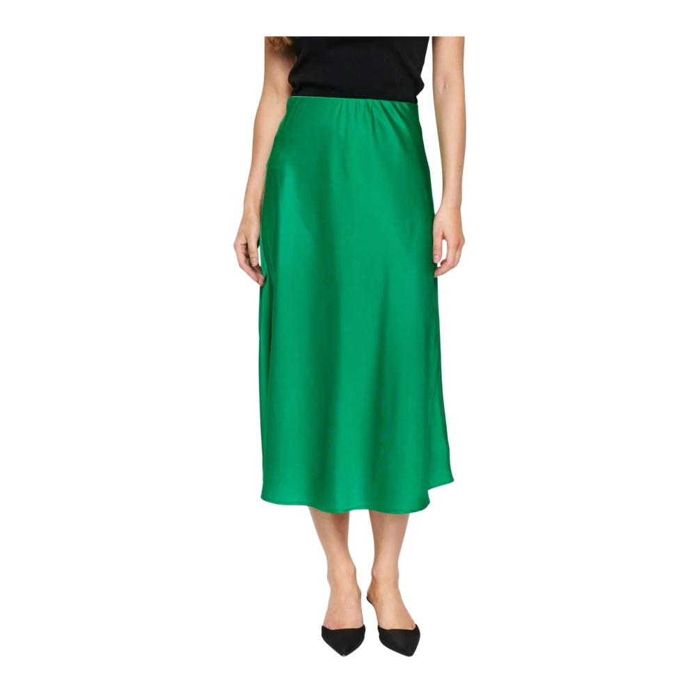 Saint Tropez Women's Green Midi Skirts, 2XL, Lodisasz Skirt