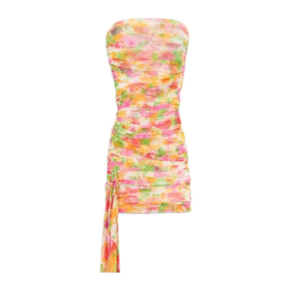 Saint Laurent Korte jurk met strikdetail Multicolor Dames