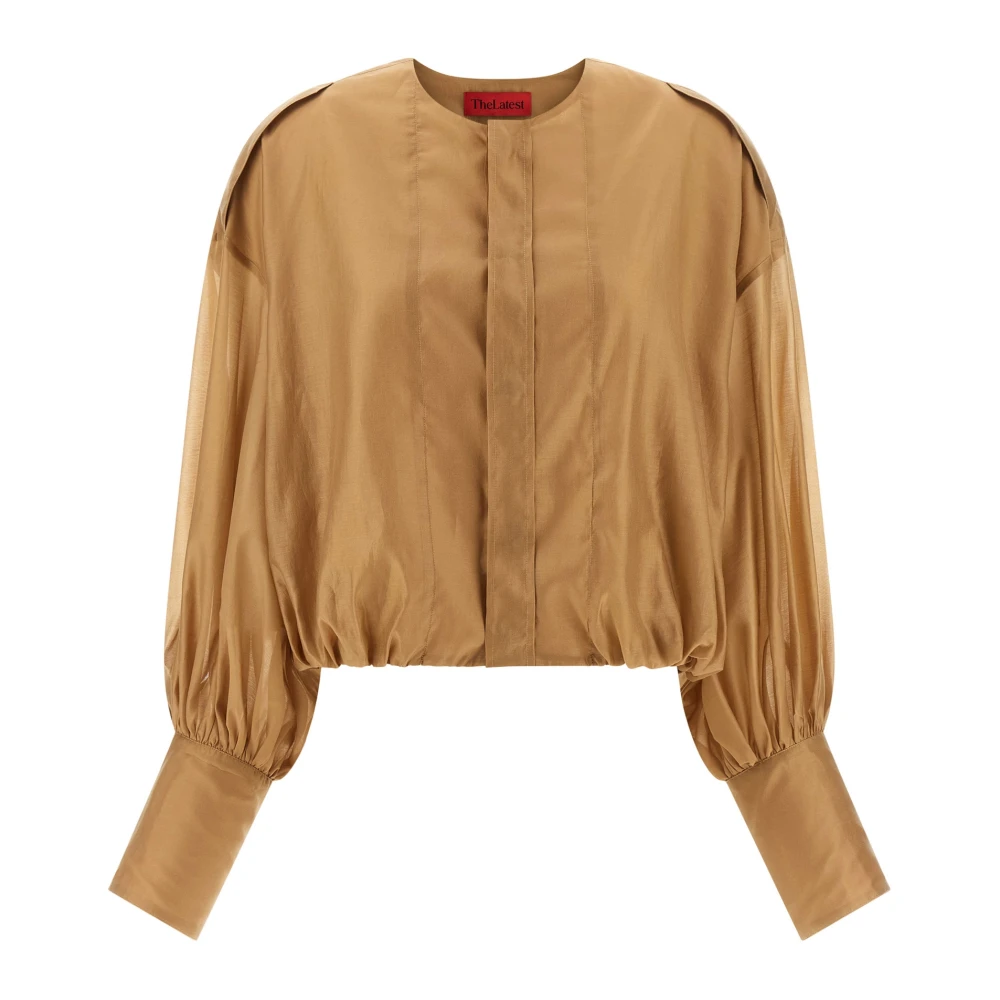 Thelatest Beige Diana Blouse - Female - Blouses - S - Blouses & Shirts