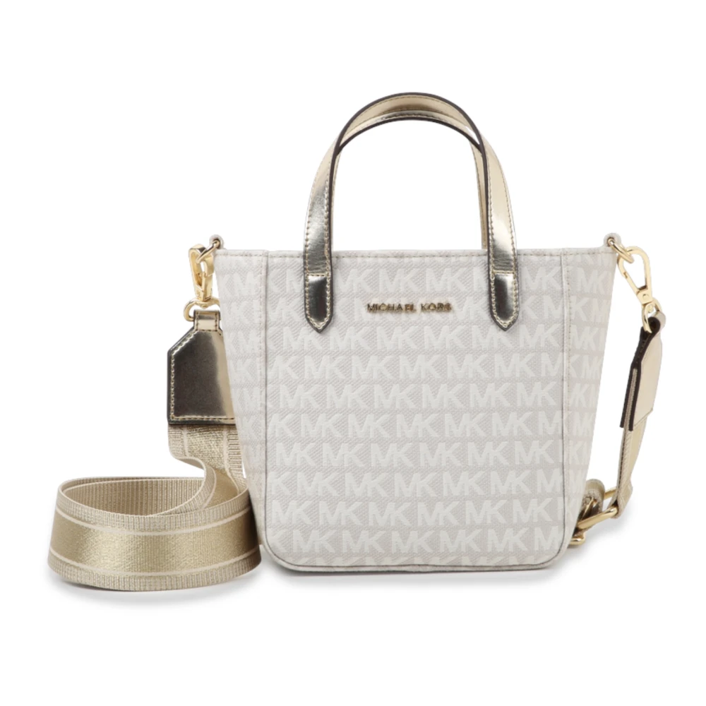 Michael Kors Women's White Small Zipped Tote