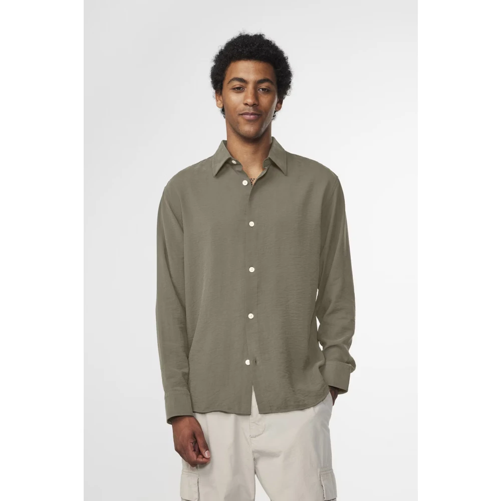 Nn07 Shirts Green Heren