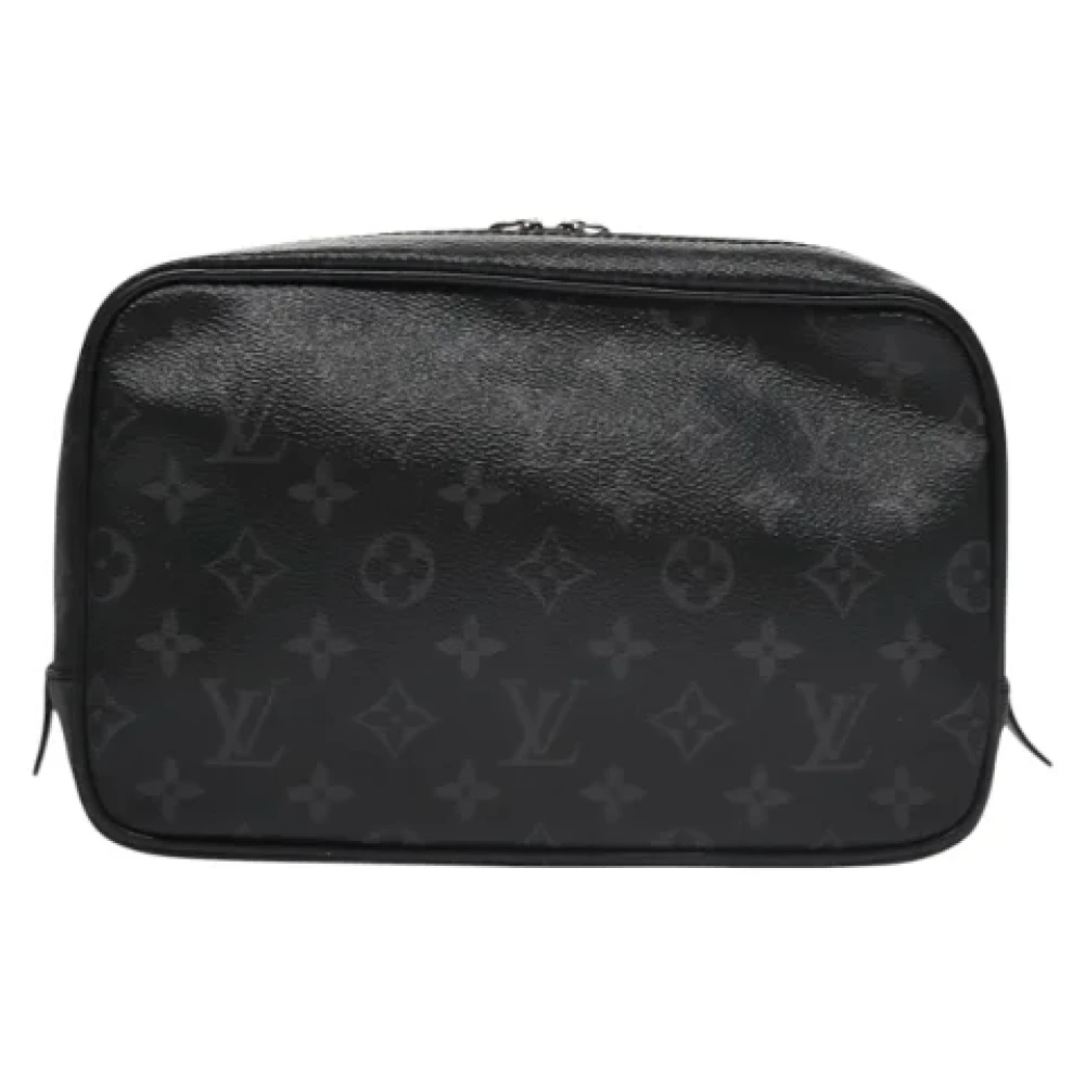 Louis Vuitton Vintage Pre-owned Canvas clutches Black Dames