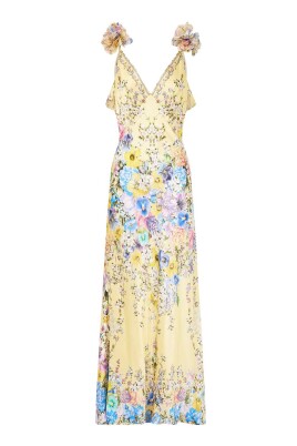 Robe Maxi Caftan Camilla En Soie - Blanc Marine, Noir, Orange - Taille Oversize - Neuf Avec étiquettes