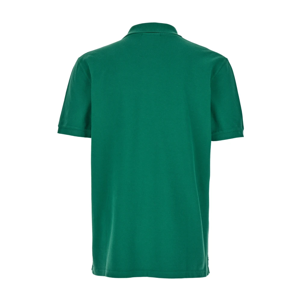 Maison Kitsuné Fox Head Patch Polo Groen Green Heren