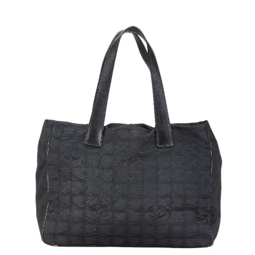 Chanel Vintage Pre-owned Canvas chanel-bags Black Dames