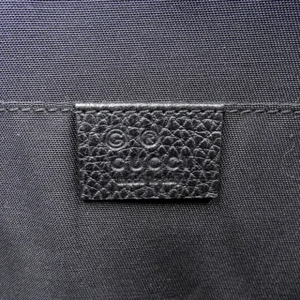Gucci Vintage Pre-owned Leather clutches Black Dames