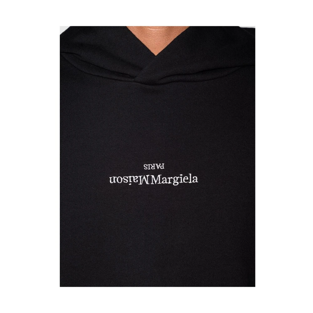 Maison Margiela Zwart Sweatshirt met Logo Print Black Heren