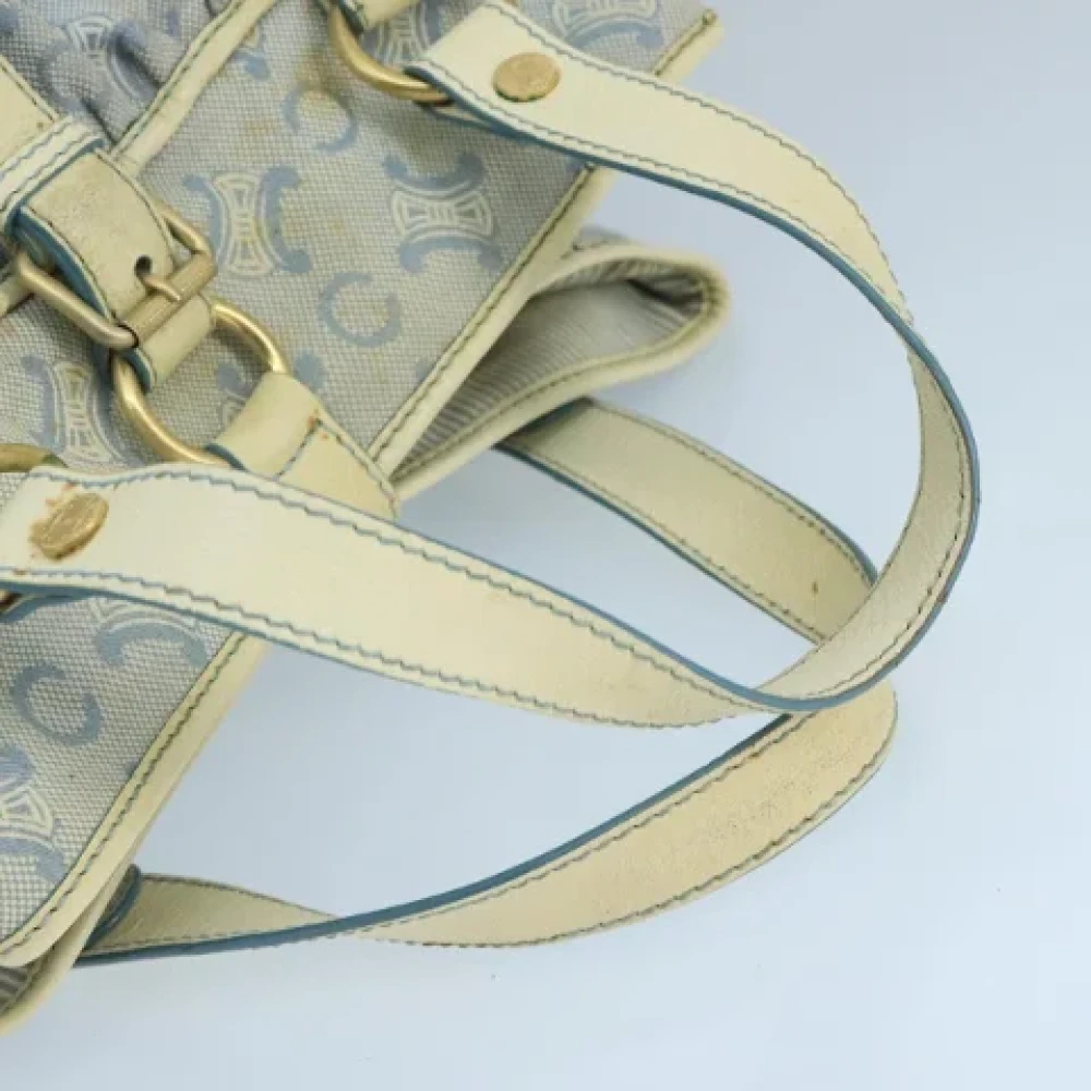 Celine Vintage Pre-owned Canvas handbags Blue Dames