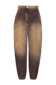 Tie-Dye Print Tapered Jeans