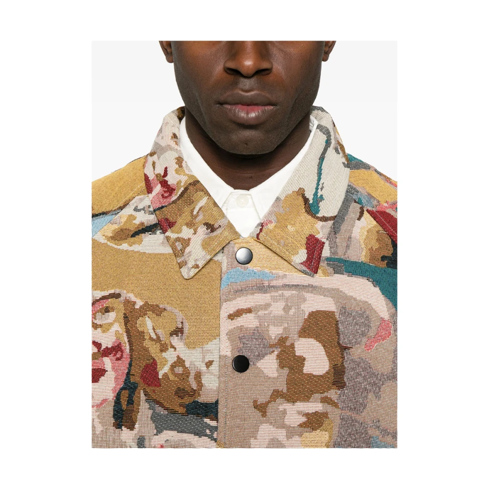 KidSuper Studios Beige Klassieke Kraag Kinderkleding Multicolor Heren