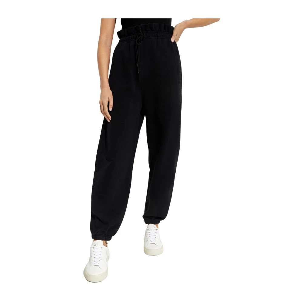 Agolde Zwarte Oversized Sweatpants Black Dames