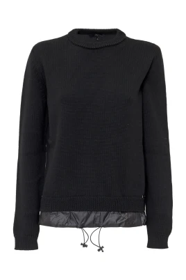Crewneck Tröja med Dragsko