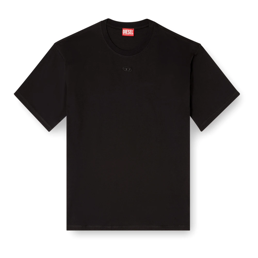 Diesel Hombre Negro Camisetas, Talla: L