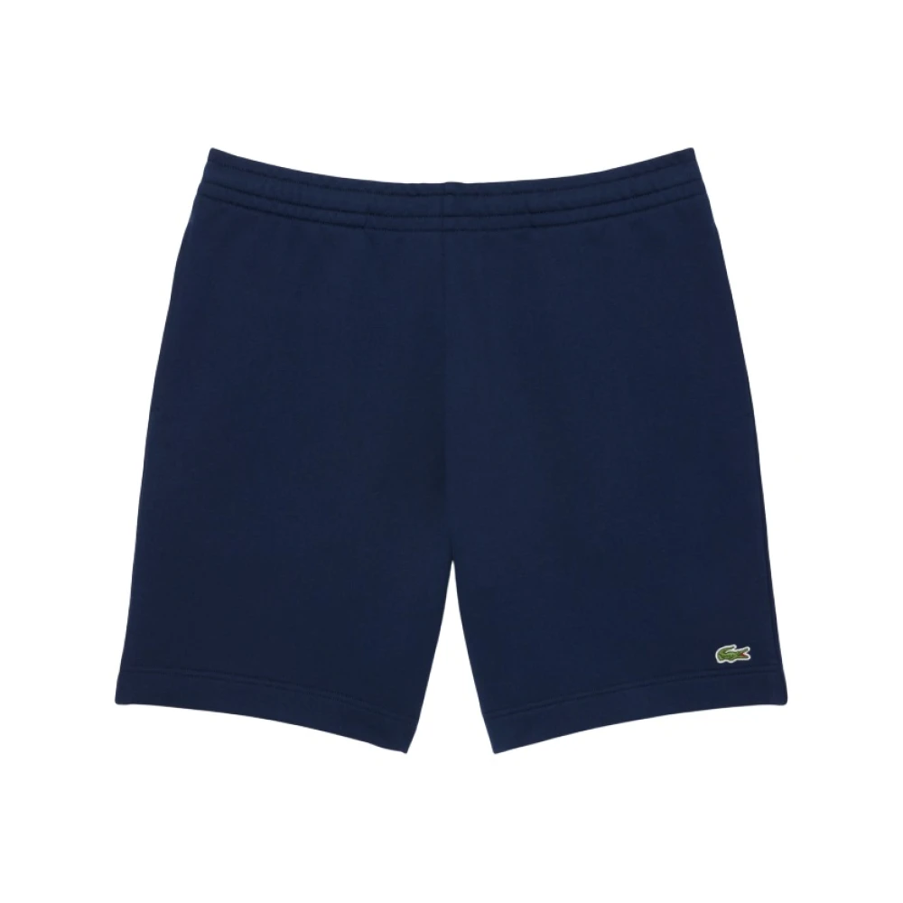 Lacoste, Szorty , Mężczyzna, Niebieski, L, Bawełna, Niebieskie podstawowe spodenki sportowe