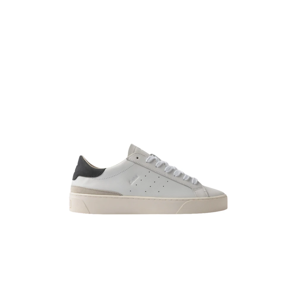 D.a.t.e. Mannelijk Wit Schoenen Heren, 43 Eu, Katoen, -Blauwe Sneakers Sonica Calf