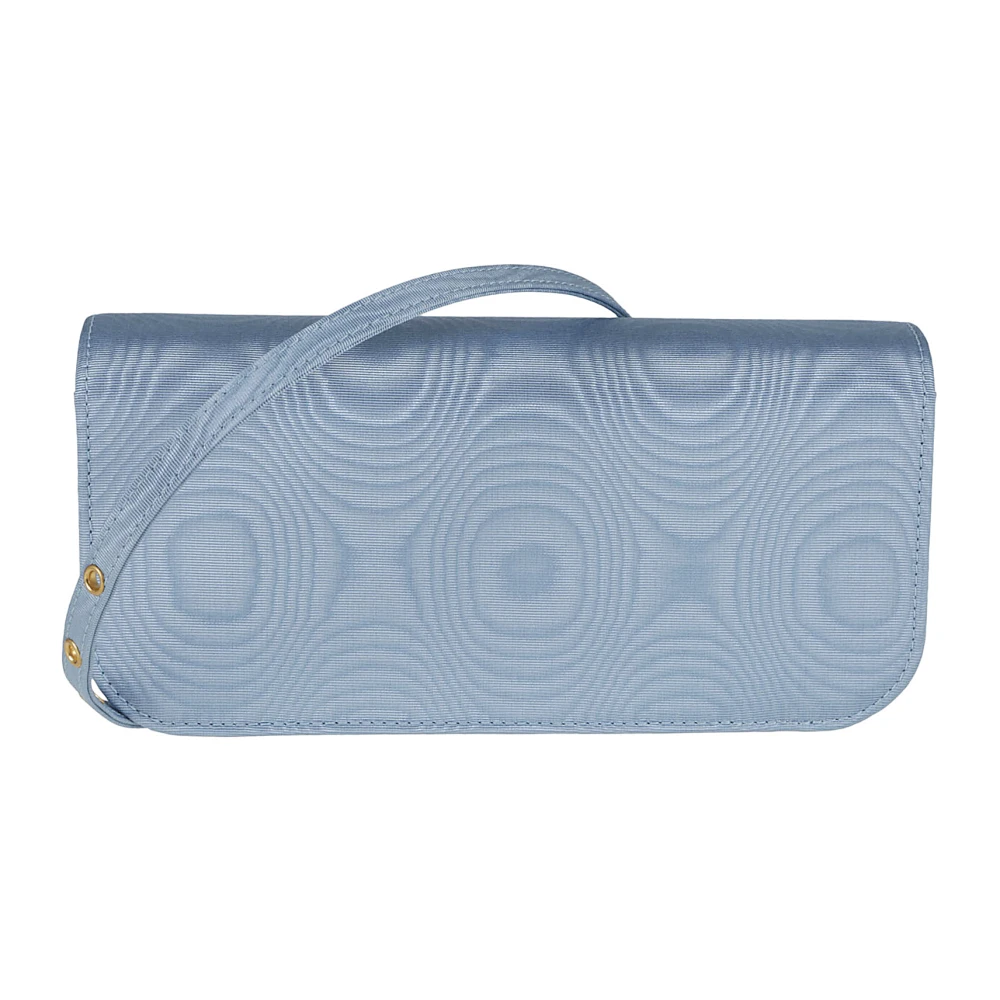 Valentino Garavani Blauwe Kristal Clutch Loco Elegante Stijl Blue Dames