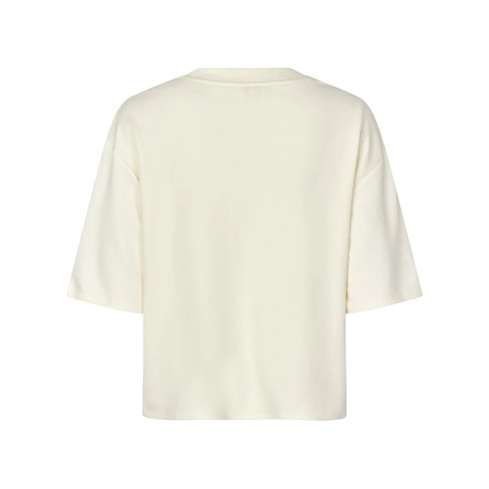 MbyM Emrys T-Shirt Sugar Loose Fit White Dames