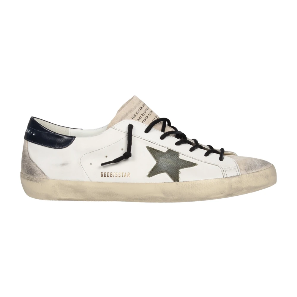 Golden Goose Klassiska Super-Star Sneakers Fw24 Grön Beige, Herr