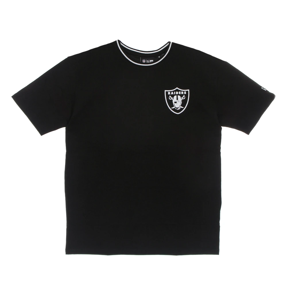 new era NFL Distressed Grafische Tee Zwart Black Heren