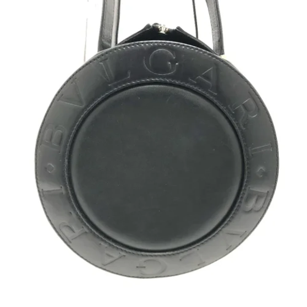 Bvlgari Vintage Pre-owned Leather handbags Black Dames