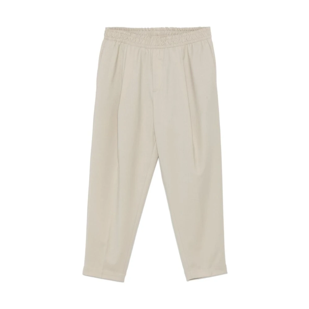 Briglia Beige Wolmix Tapered Leg Broek Beige Heren