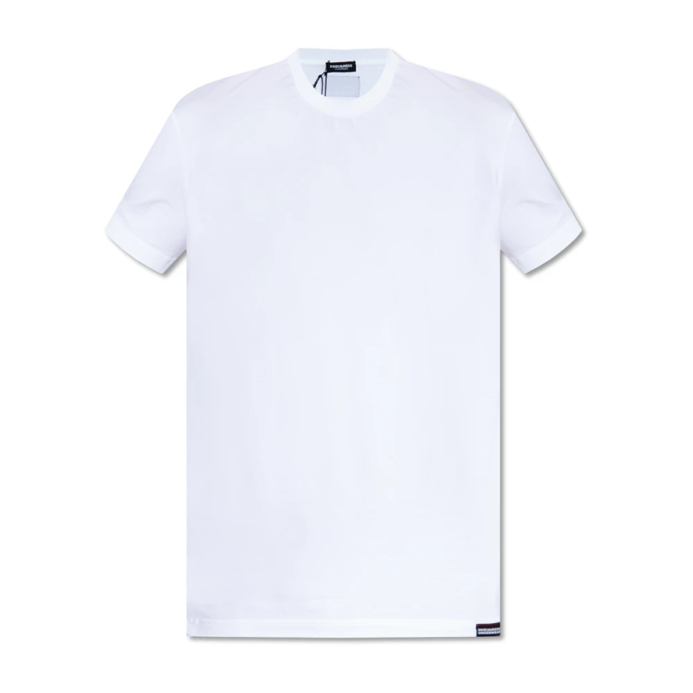 Dsquared2 T-shirt met logo White Heren