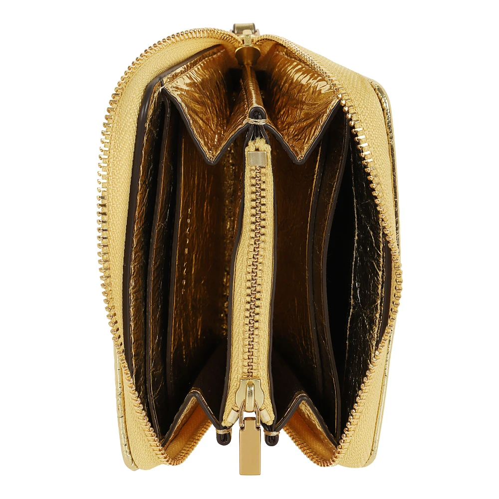 TORY BURCH Metallic Portemonnee Kira Stijl Yellow Dames