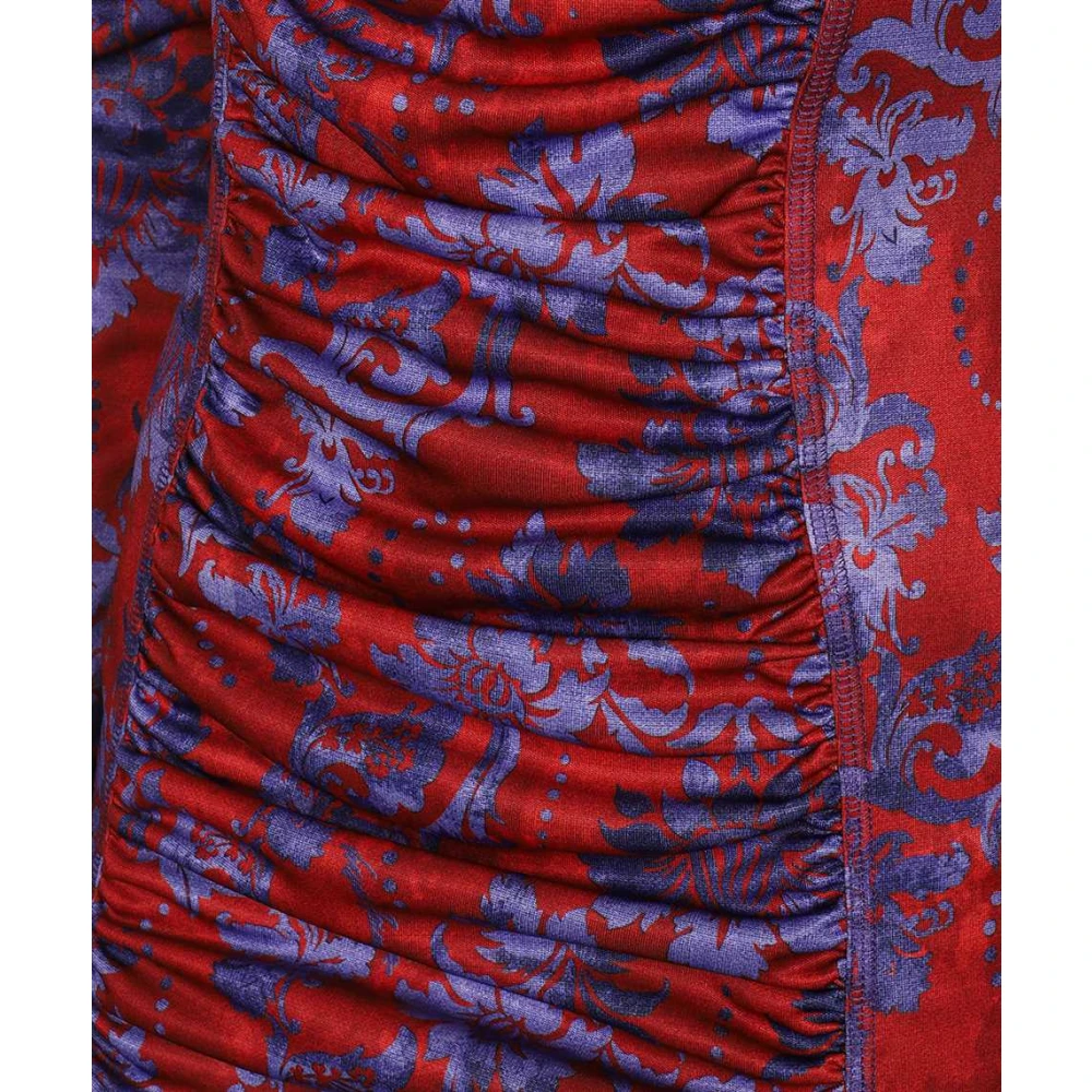 Versace Jeans Couture Bloemenprint Mini Jurk Multicolor Dames